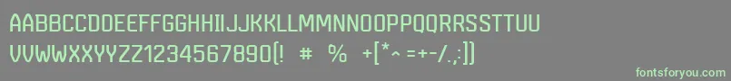 MarsmonsterdemoRegular Font – Green Fonts on Gray Background