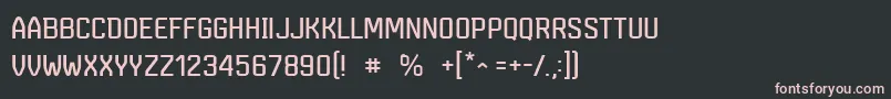 MarsmonsterdemoRegular Font – Pink Fonts on Black Background