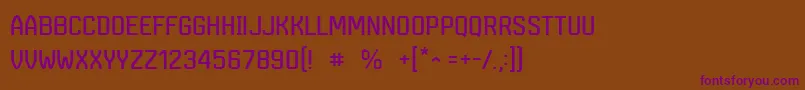 MarsmonsterdemoRegular Font – Purple Fonts on Brown Background