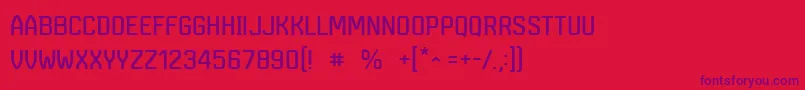 MarsmonsterdemoRegular Font – Purple Fonts on Red Background
