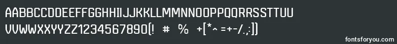 MarsmonsterdemoRegular Font – White Fonts on Black Background
