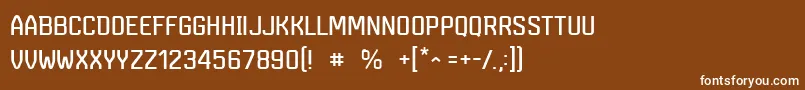 fuente MarsmonsterdemoRegular – Fuentes Blancas Sobre Fondo Marrón