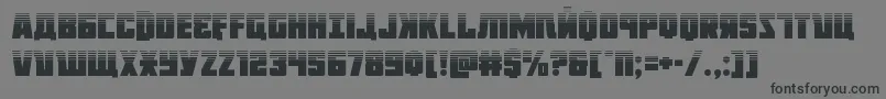 Octoberguardhalf Font – Black Fonts on Gray Background