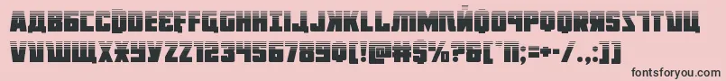 Octoberguardhalf Font – Black Fonts on Pink Background