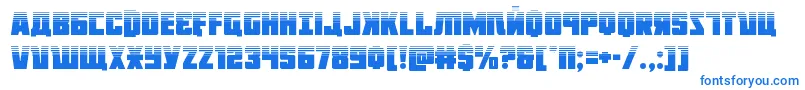 Octoberguardhalf Font – Blue Fonts on White Background