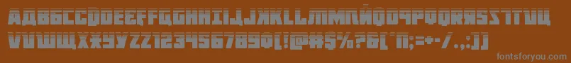 Octoberguardhalf Font – Gray Fonts on Brown Background