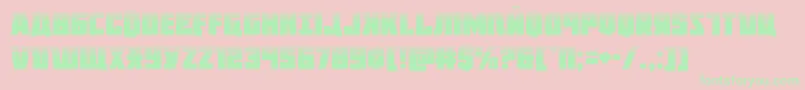 Octoberguardhalf Font – Green Fonts on Pink Background