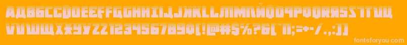 Octoberguardhalf Font – Pink Fonts on Orange Background