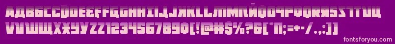 Octoberguardhalf Font – Pink Fonts on Purple Background