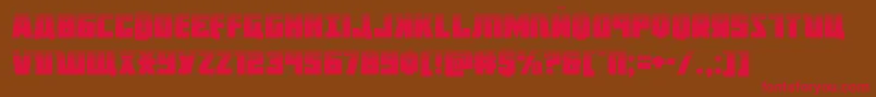 Octoberguardhalf Font – Red Fonts on Brown Background