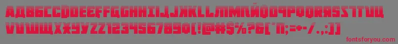 Octoberguardhalf Font – Red Fonts on Gray Background