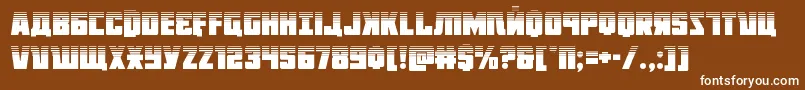 Octoberguardhalf Font – White Fonts on Brown Background