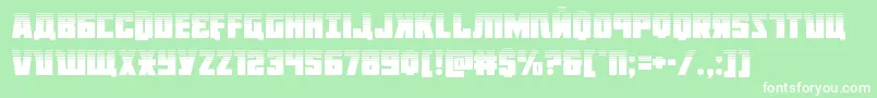 Octoberguardhalf Font – White Fonts on Green Background