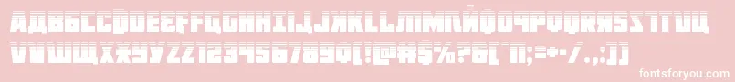 Octoberguardhalf Font – White Fonts on Pink Background