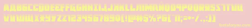 Octoberguardhalf Font – Yellow Fonts on Pink Background