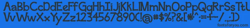 SecondBreakfast Font – Black Fonts on Blue Background