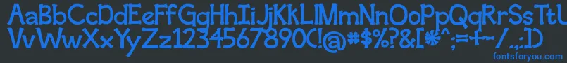 SecondBreakfast Font – Blue Fonts on Black Background