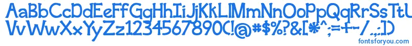 SecondBreakfast Font – Blue Fonts on White Background