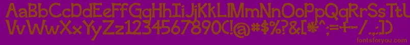 SecondBreakfast Font – Brown Fonts on Purple Background