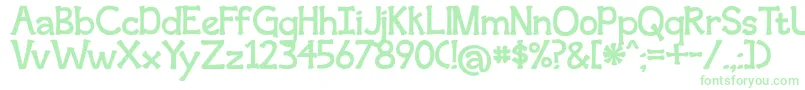 SecondBreakfast Font – Green Fonts on White Background