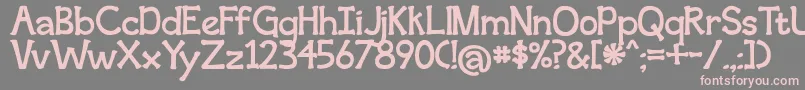 SecondBreakfast Font – Pink Fonts on Gray Background