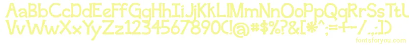 SecondBreakfast Font – Yellow Fonts on White Background