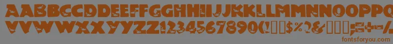 Toucon Font – Brown Fonts on Gray Background