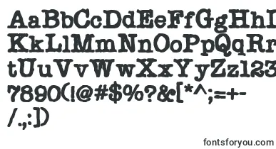 Chonker font – typewriter Fonts
