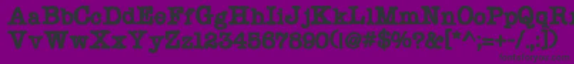 Chonker Font – Black Fonts on Purple Background