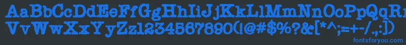 fuente Chonker – Fuentes Azules Sobre Fondo Negro