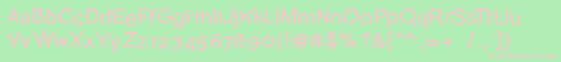 Pudelskerning Font – Pink Fonts on Green Background