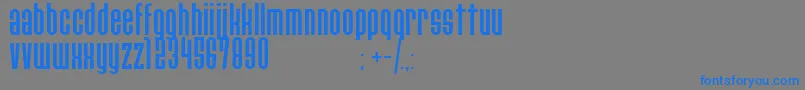 PaulistanaipeRegular Font – Blue Fonts on Gray Background