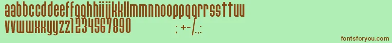 PaulistanaipeRegular Font – Brown Fonts on Green Background
