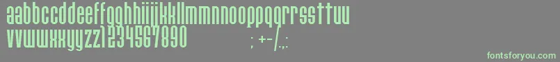 PaulistanaipeRegular Font – Green Fonts on Gray Background