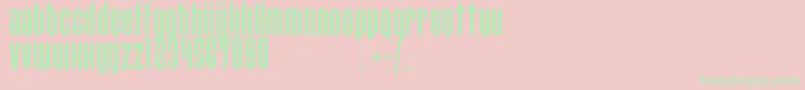 PaulistanaipeRegular Font – Green Fonts on Pink Background