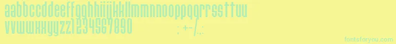 fuente PaulistanaipeRegular – Fuentes Verdes Sobre Fondo Amarillo
