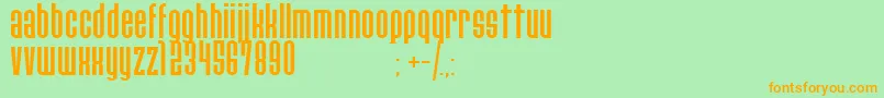 PaulistanaipeRegular Font – Orange Fonts on Green Background