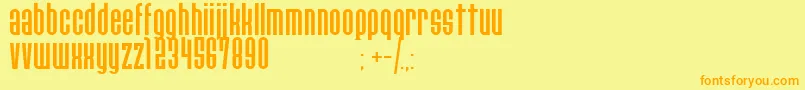 PaulistanaipeRegular Font – Orange Fonts on Yellow Background