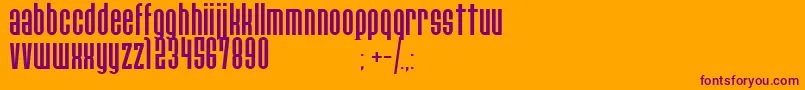 PaulistanaipeRegular Font – Purple Fonts on Orange Background