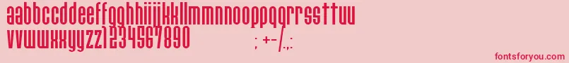 PaulistanaipeRegular Font – Red Fonts on Pink Background