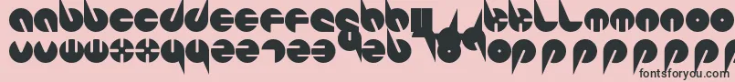 PepsiPerfectFont-fontti – mustat fontit vaaleanpunaisella taustalla