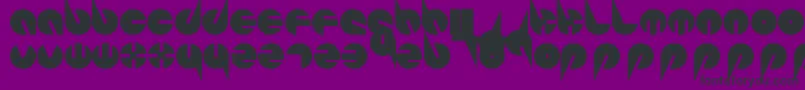 Шрифт PepsiPerfectFont – чёрные шрифты на фиолетовом фоне