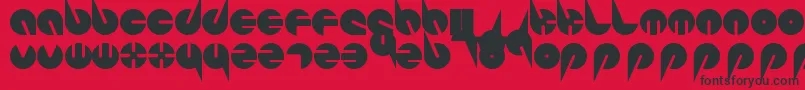 Шрифт PepsiPerfectFont – чёрные шрифты на красном фоне