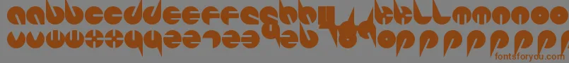 PepsiPerfectFont-Schriftart – Braune Schriften auf grauem Hintergrund