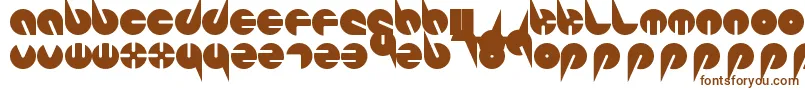 Шрифт PepsiPerfectFont – коричневые шрифты на белом фоне