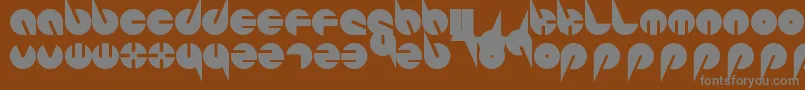 Шрифт PepsiPerfectFont – серые шрифты на коричневом фоне