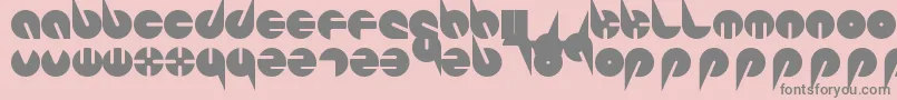 Шрифт PepsiPerfectFont – серые шрифты на розовом фоне