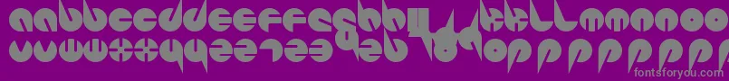 PepsiPerfectFont-fontti – harmaat kirjasimet violetilla taustalla
