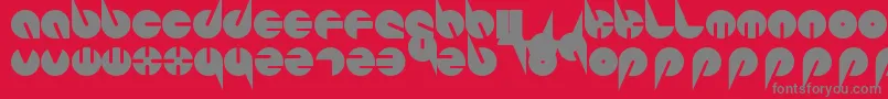 PepsiPerfectFont-fontti – harmaat kirjasimet punaisella taustalla