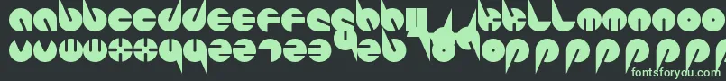 PepsiPerfectFont Font – Green Fonts on Black Background